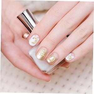 Украшения для ногтей FRCOLOR Луна и звезды 150шт. Аксессуары для маникюра Блестящие украшения для творческого дизайна ногтей synthetic.ua - Фото 1