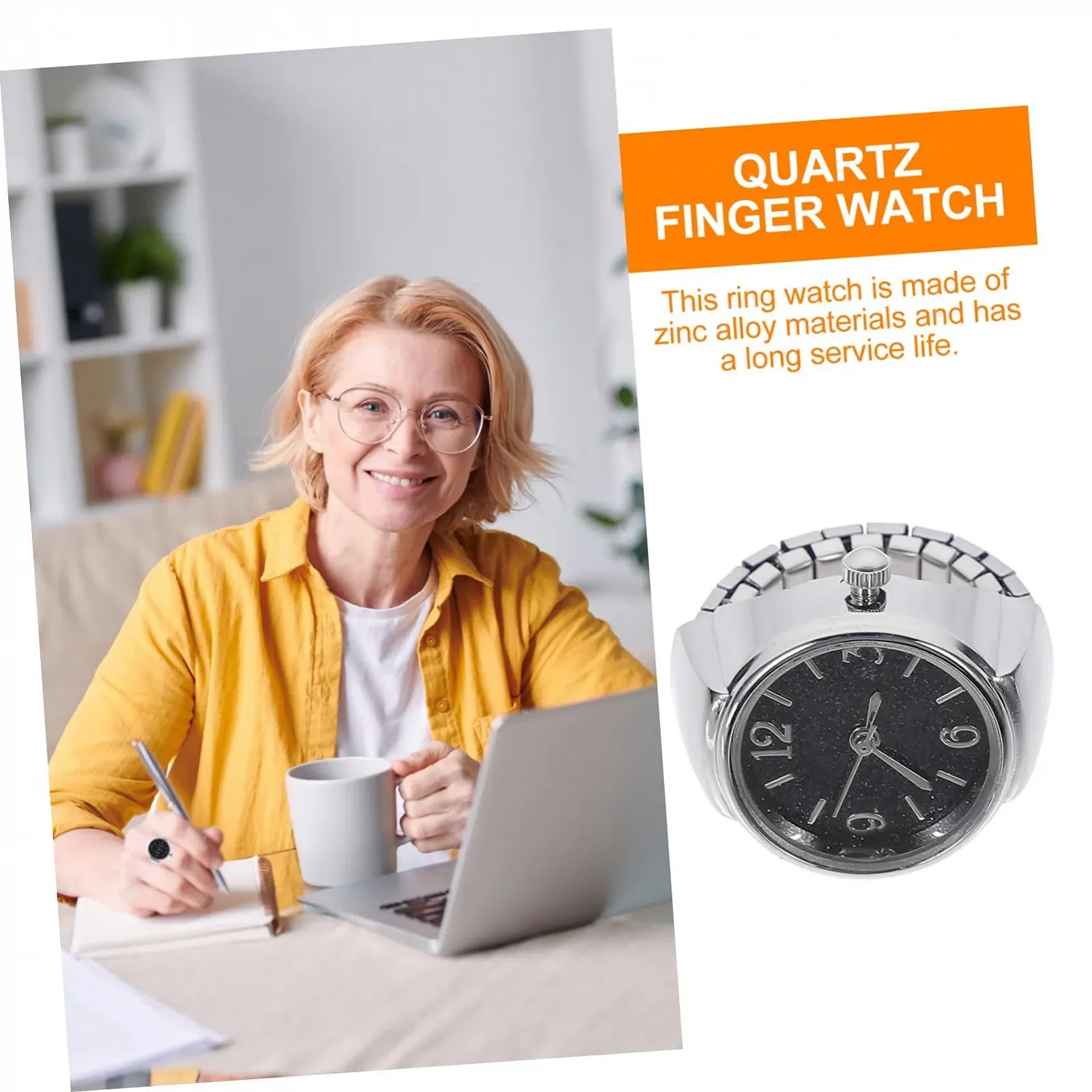 Кільце-годинник UKCOCO Мінімалістичний цифровий годинник для чоловіків, фото №8