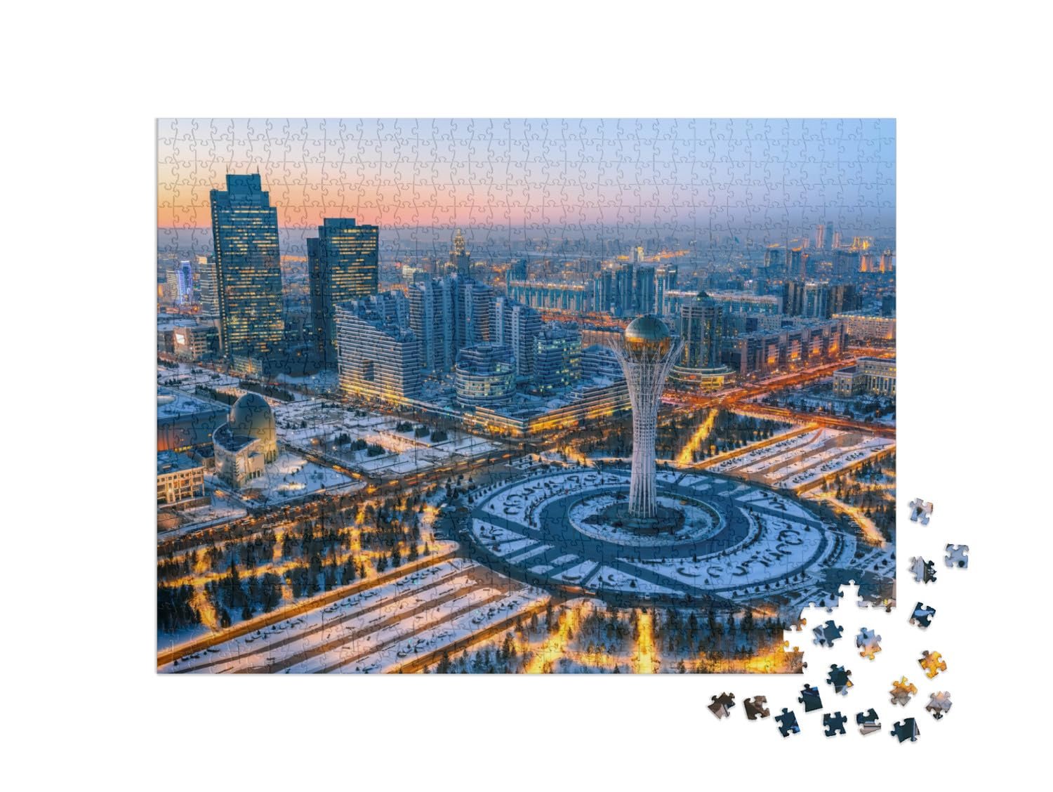 Пазл puzzleYOU Cities 1000 элементов "Астана, Казахстан", фото №2 Пазл puzzleYOU Cities 1000 элементов "Астана, Казахстан", фото №2
