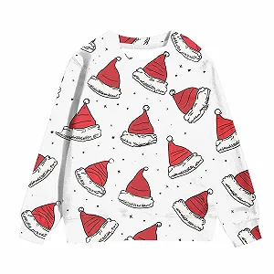 Пуловер Bedruckt для мальчиков, детский, рождественский, милый, с круглым вырезом, толстовка с длинными рукавами synthetic.ua - Фото 1