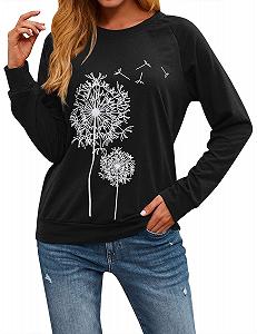 Жіночий Світшот Dresswel Кульбаба з довгими рукавами synthetic.ua - Фото 1