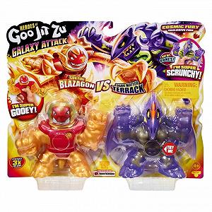 Фігурка Grandi Giochi GOO JIT Zu Alien Attack Double Pack Герої, що розширюються, з різними наповнювачами - Фото 1