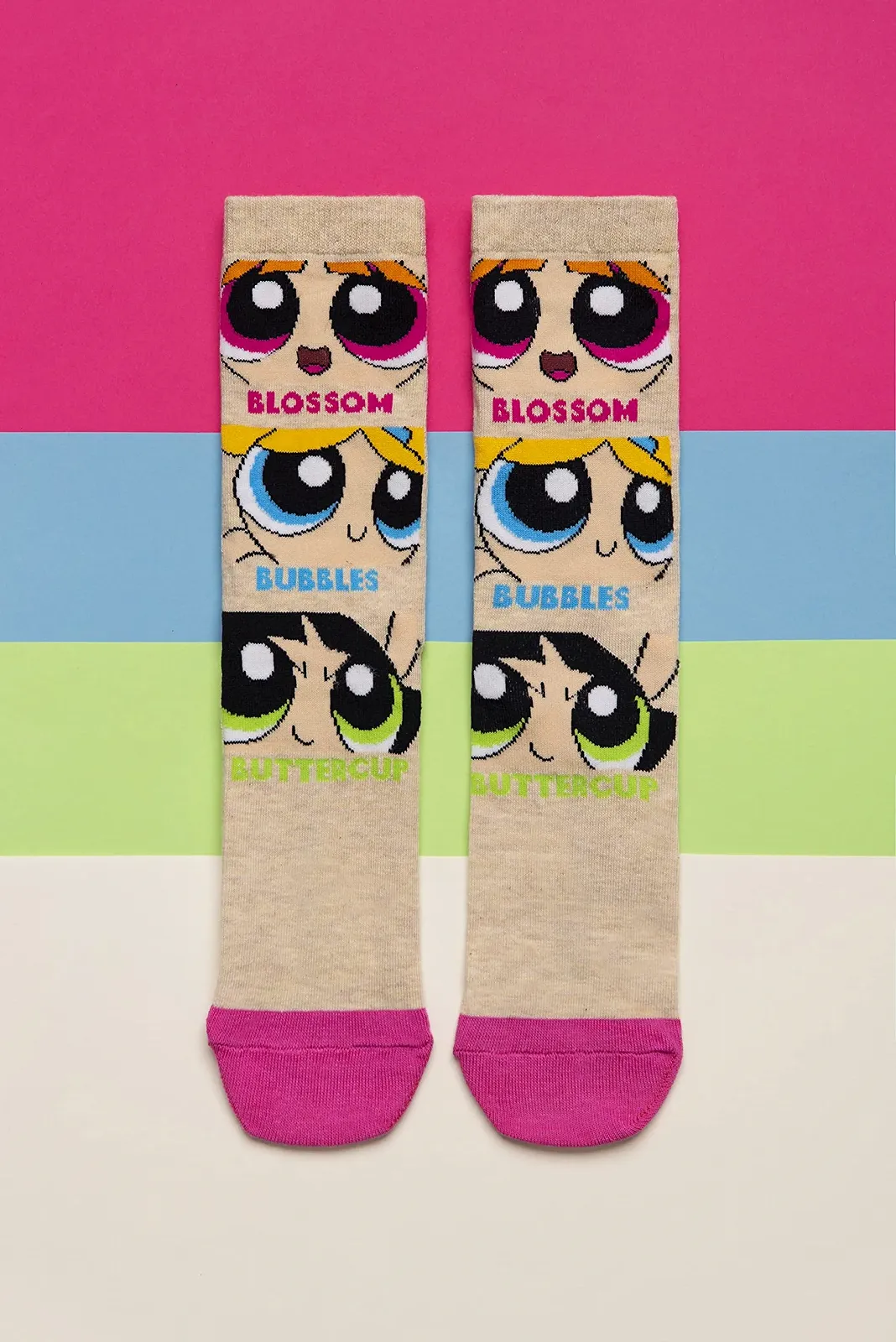 Шкарпетки SockShop Жіночі Powerpuff Girls Бавовняні Набір з 3 пар, фото №4