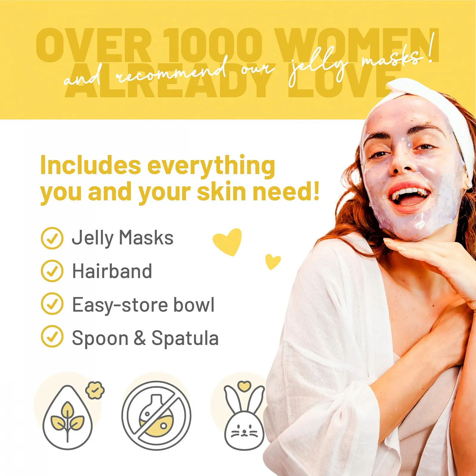 Маска для лица BRÜUN Peel-Off Chamomile Jelly Mask - 680 мл Банка резиновой маски для 30-35 процедур - Увлажняющая гелевая маска для ухода за кожей для мужчин, женщин и взрослых, фото №6