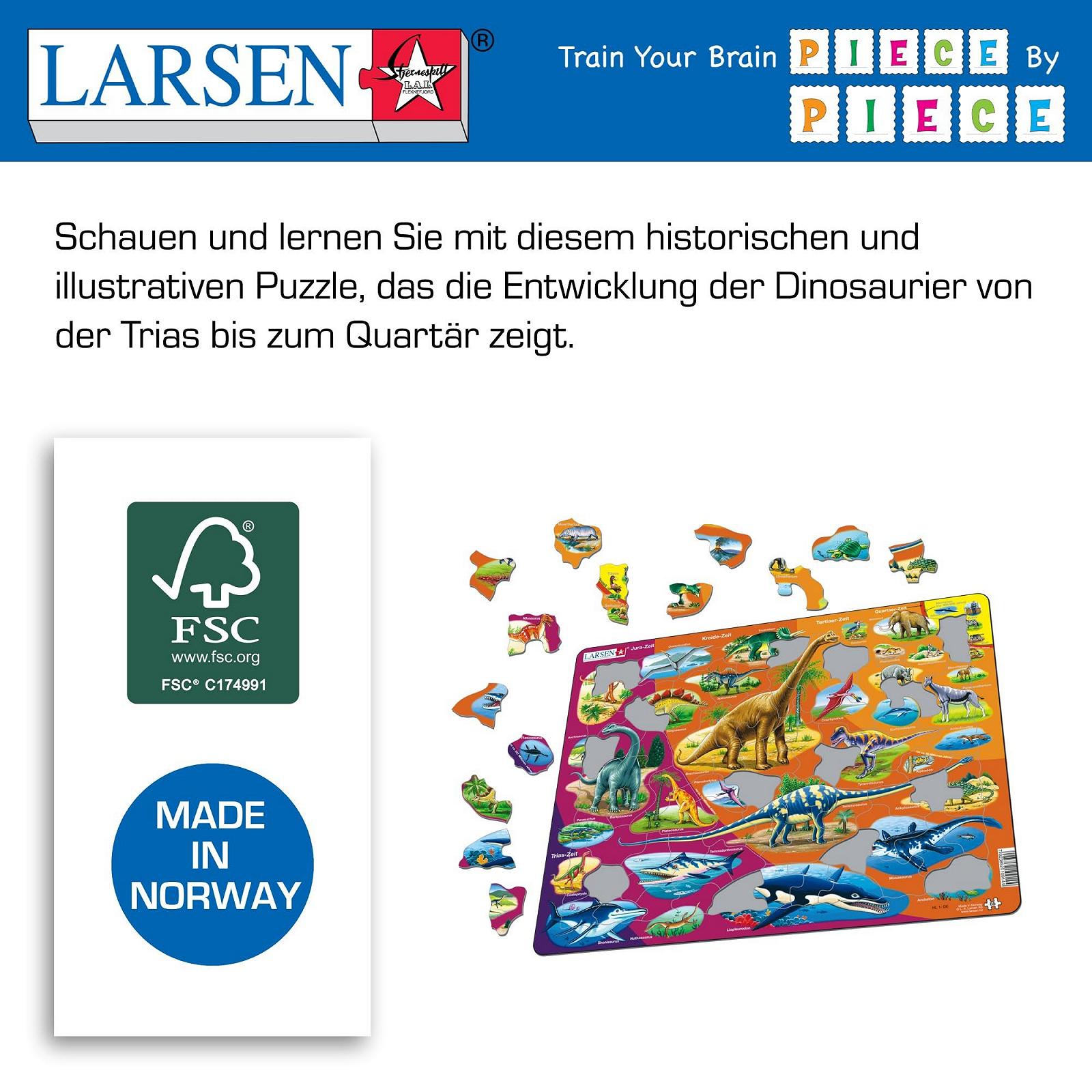 Пазл Larsen Dinosaur Time Period HL1, фото №6 Пазл Larsen Dinosaur Time Period HL1, фото №6