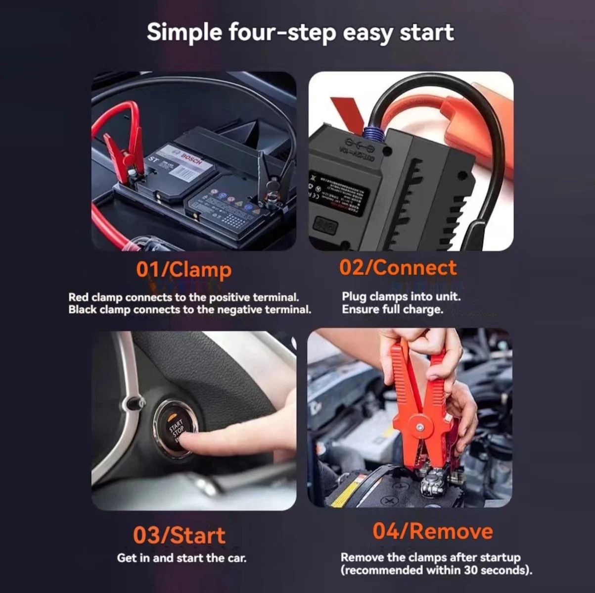 Турбовентилятор Violent HF-78M40/AT15 (Jump Starter) Black, фото №9 Турбовентилятор Violent HF-78M40/AT15 (Jump Starter) Black, фото №9