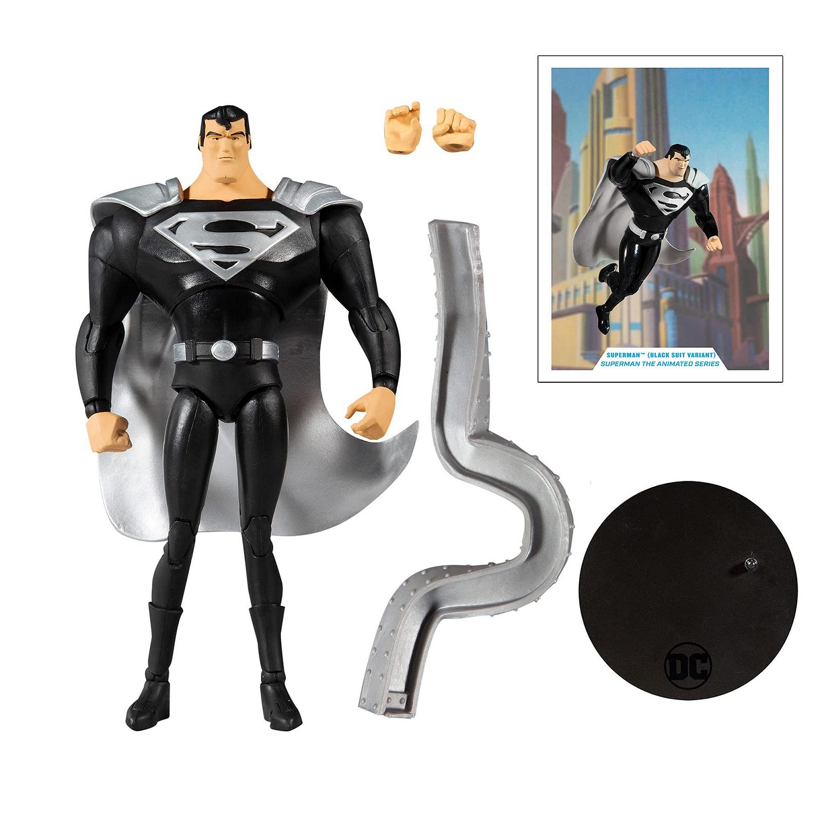 Фігурка DC Multiverse Супермен Чорний Костюм Варіант (Superman: The Animated Series) 18 см, фото №6