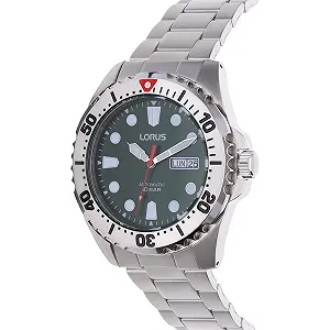 Мужские Автоматические Часы LORUS Аналоговые Серебристый/Черный synthetic.ua - Фото 1