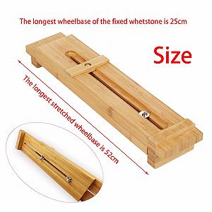 Тримач для точильного каменю Milageto на мийку регульований бамбуковий synthetic.ua - Фото 1