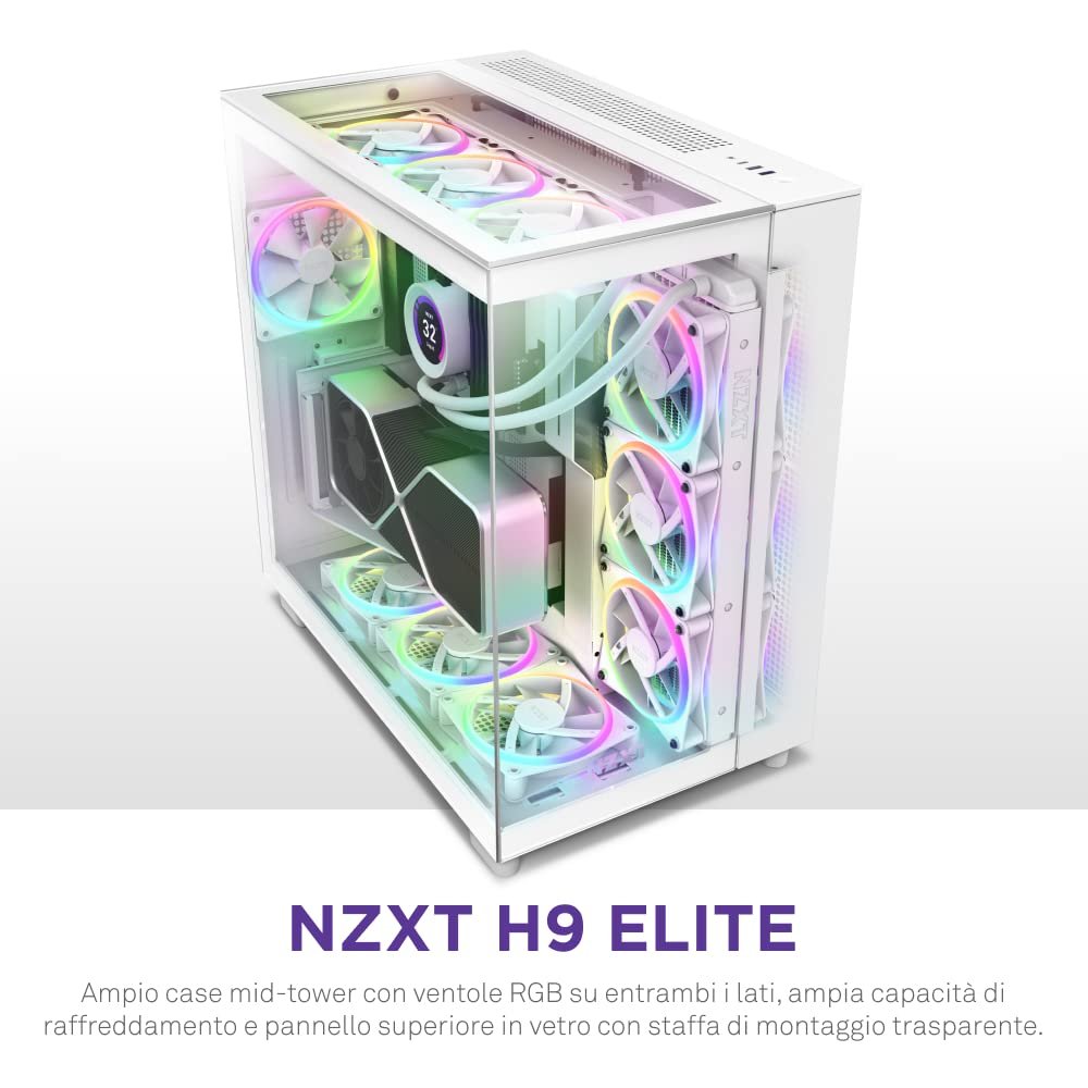 Корпус для ПК NZXT H9 Elite Premium Білий, фото №2 Корпус для ПК NZXT H9 Elite Premium Білий, фото №2