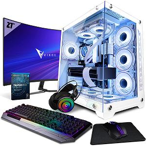 Игровой комплект Vibox VIII-232 - Монитор 27 дюймов 100Hz - Intel i9 11900F 5.2GHz - Nvidia RTX 4070 Ti 16GB - 32GB RAM - 1TB NVMe M.2 SSD - БП 850W - Windows 11 - WiFi - Фото 1