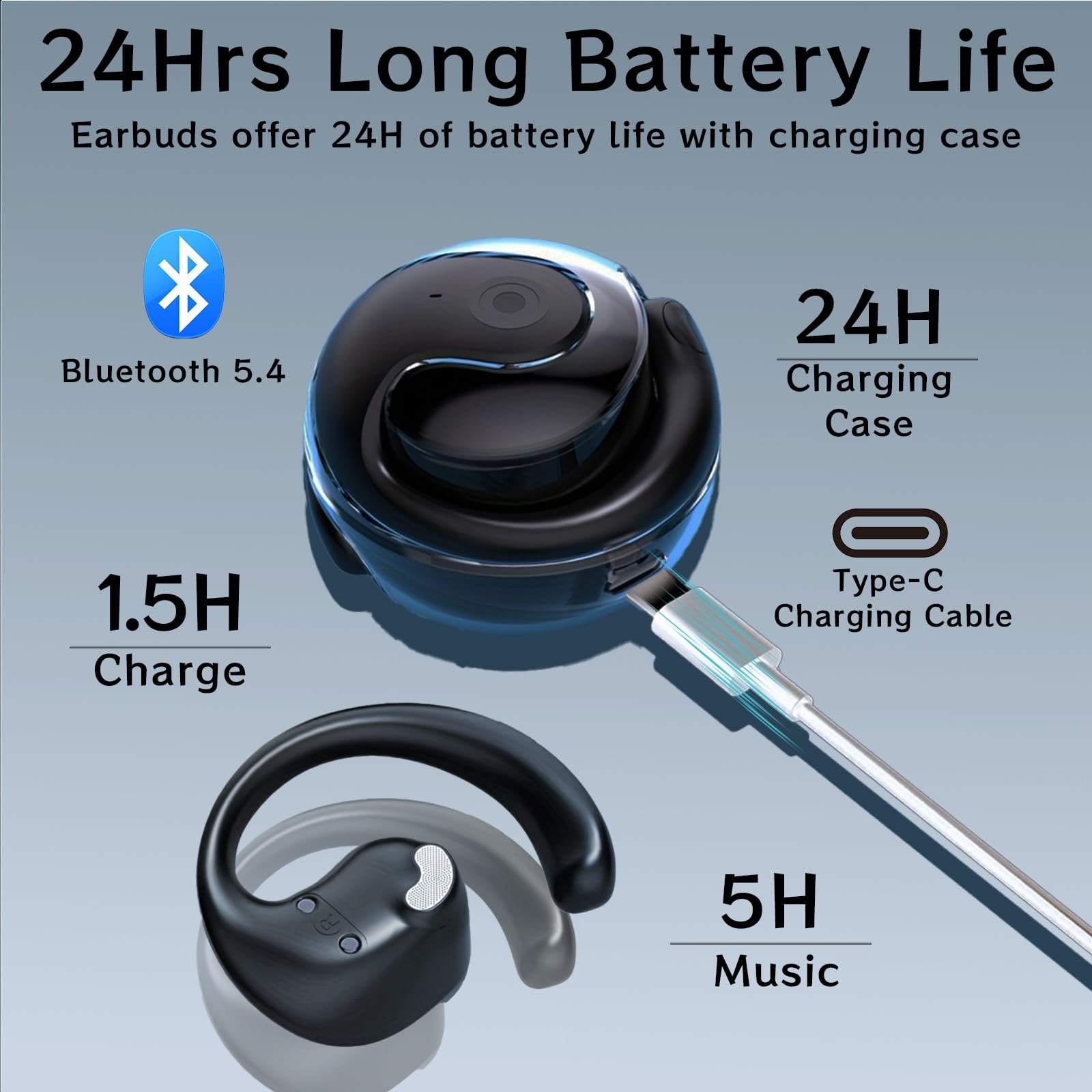 Навушники-перекладачі AI, 132 мови, Bluetooth 5.4, 3 режими перекладу для подорожей та навчання, фото №6