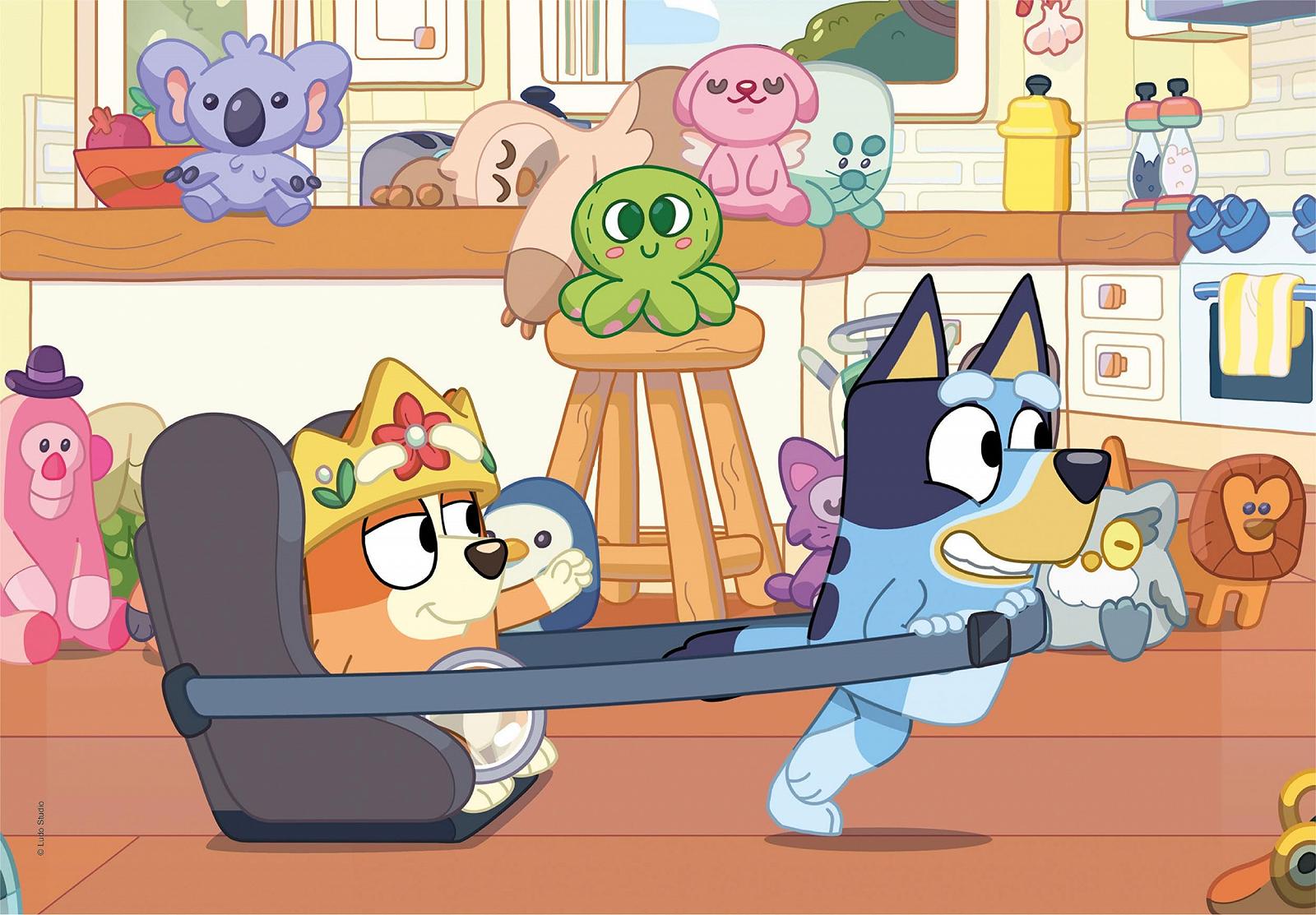 Пазл Clementoni Bluey 24813 2 x 60 элементов 27 x 19 см для детей от 4 лет, фото №2