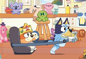 Пазл Clementoni Bluey 24813 2 x 60 элементов 27 x 19 см для детей от 4 лет synthetic.ua - Фото 1