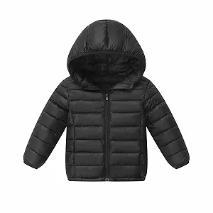 Легкая куртка-пуховик с капюшоном для детей Générique приталенный крой - Фото 1