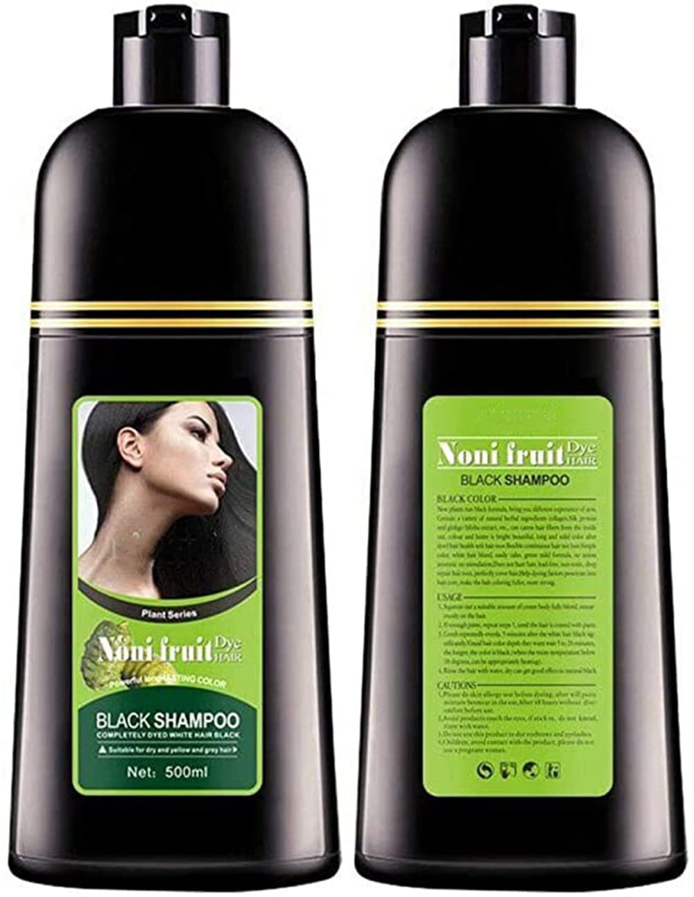 Шампунь для волос Organic Natural Fast Black Hair Colour 500 мл, фото №6