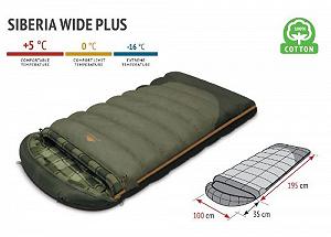 Спальный мешок Alexika Siberia Wide Plus Тёплый Просторный Прямоугольный 3-сезонный synthetic.ua - Фото 1