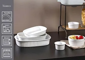 Форма для запікання Ritzenhoff & Breker Bianco прямокутна 22 x 16 см порцелянова Біла synthetic.ua - Фото 1