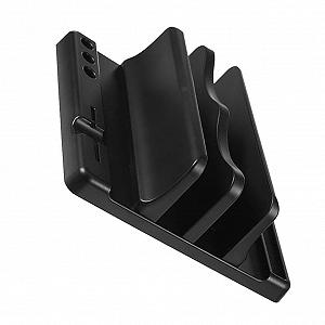 Вертикальна Підставка Подвійна для Ноутбука з Регульованою Док-станцією - Фото 1