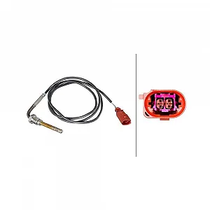 Датчик температури відпрацьованих газів HELLA 6PT 010 376-991 AUDI PORSCHE VW - Фото 1