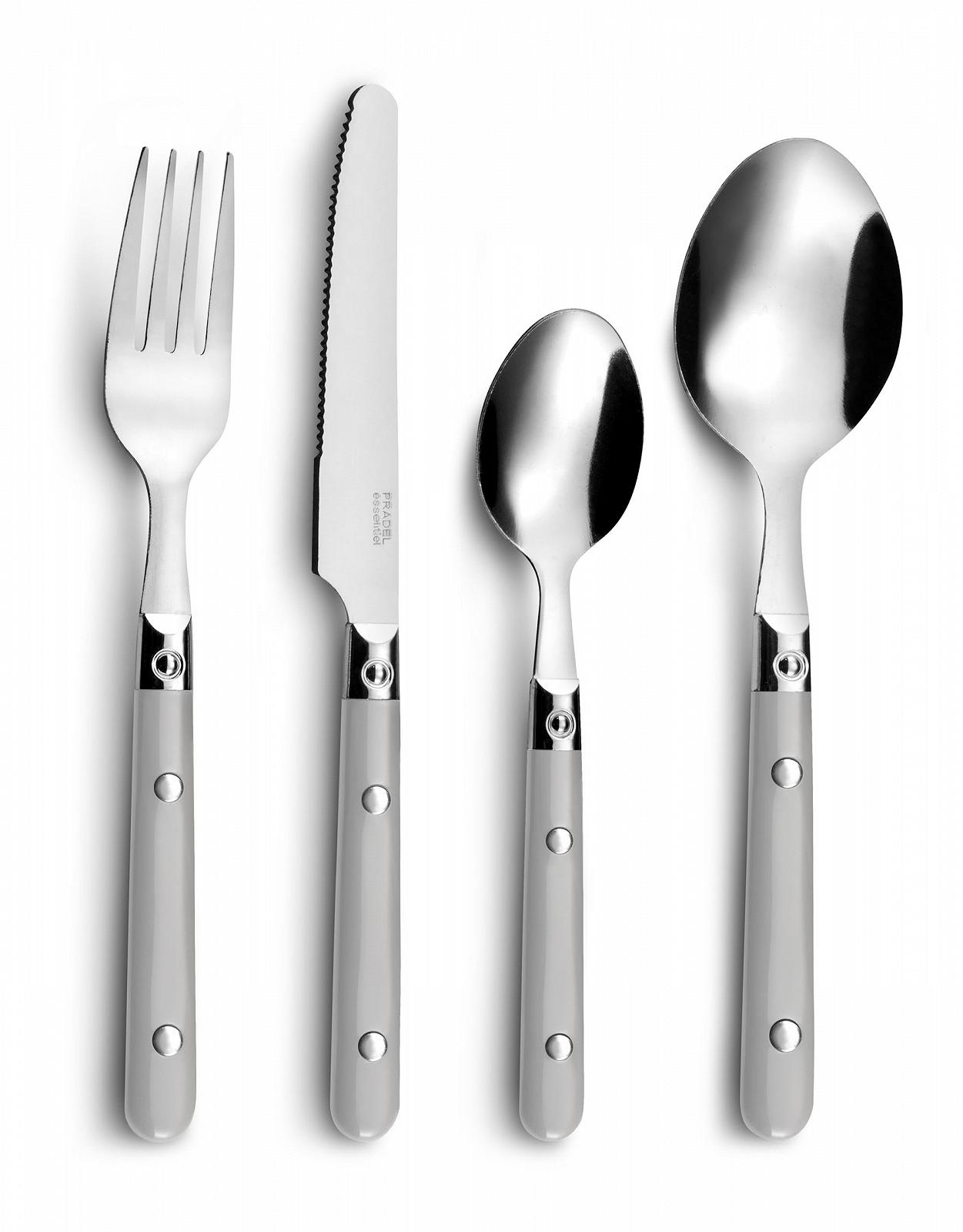 Набор столовых приборов для 4 человек Amefa Saxo 16 предметов, серый, фото №2