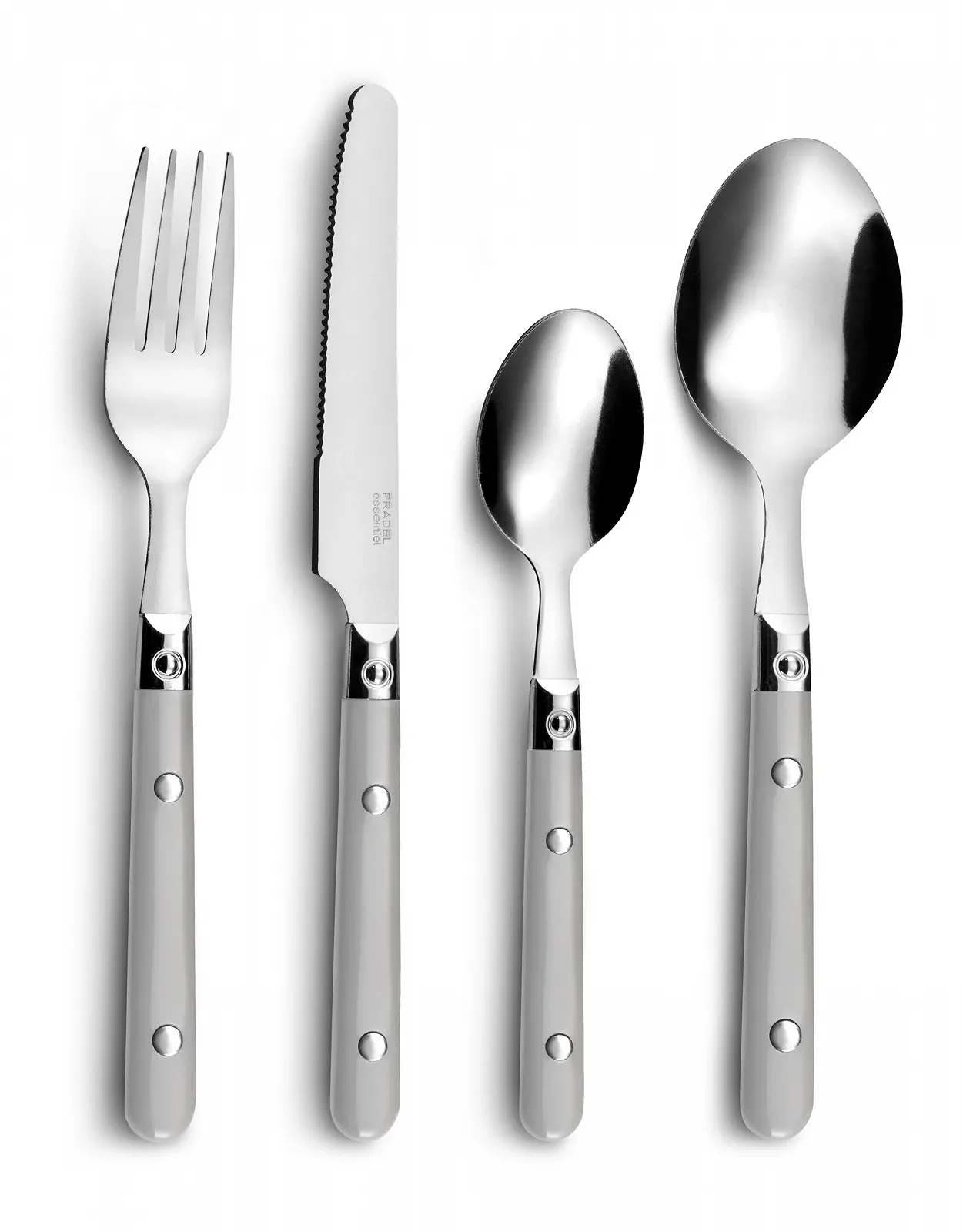 Набір столових приборів для 4 осіб Amefa Saxo 16 предметів, сірий, фото №2 Набір столових приборів для 4 осіб Amefa Saxo 16 предметів, сірий, фото №2