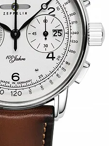 Мужские часы Zeppelin Series 100 Years ED. 1 Хронограф Дата 8676-1 synthetic.ua - Фото 1