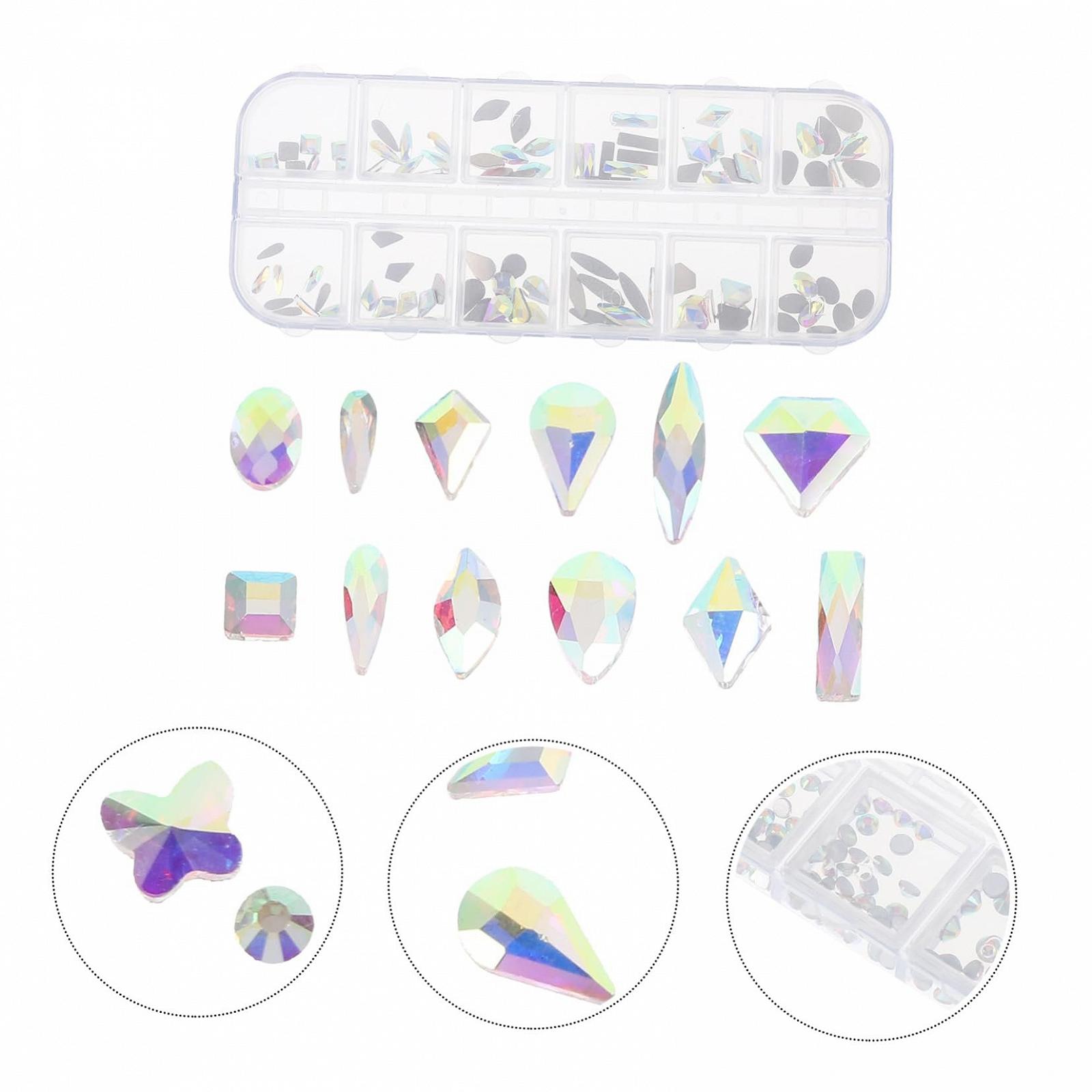 Подвески для ногтей Healvian Набор Плоские Прочный металл Подходящий размер Домашние стразы для дизайна ногтей Маникюр и рукоделие, фото №9