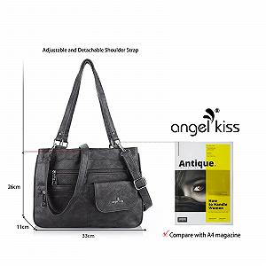 Сумка з Верхньою Ручкою Angel Kiss Жіноча Шкіряна Водонепроникна Багатофункціональна Beau Noir synthetic.ua - Фото 1