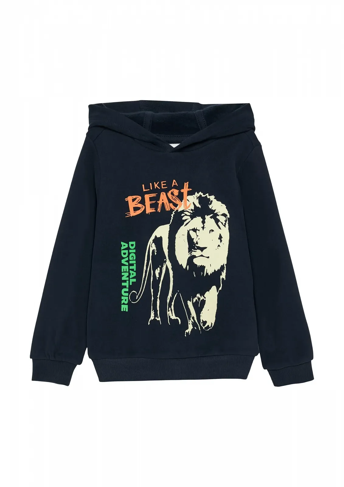 Толстовка s.Oliver з капюшоном та принтом, що світиться в темряві, фото №1