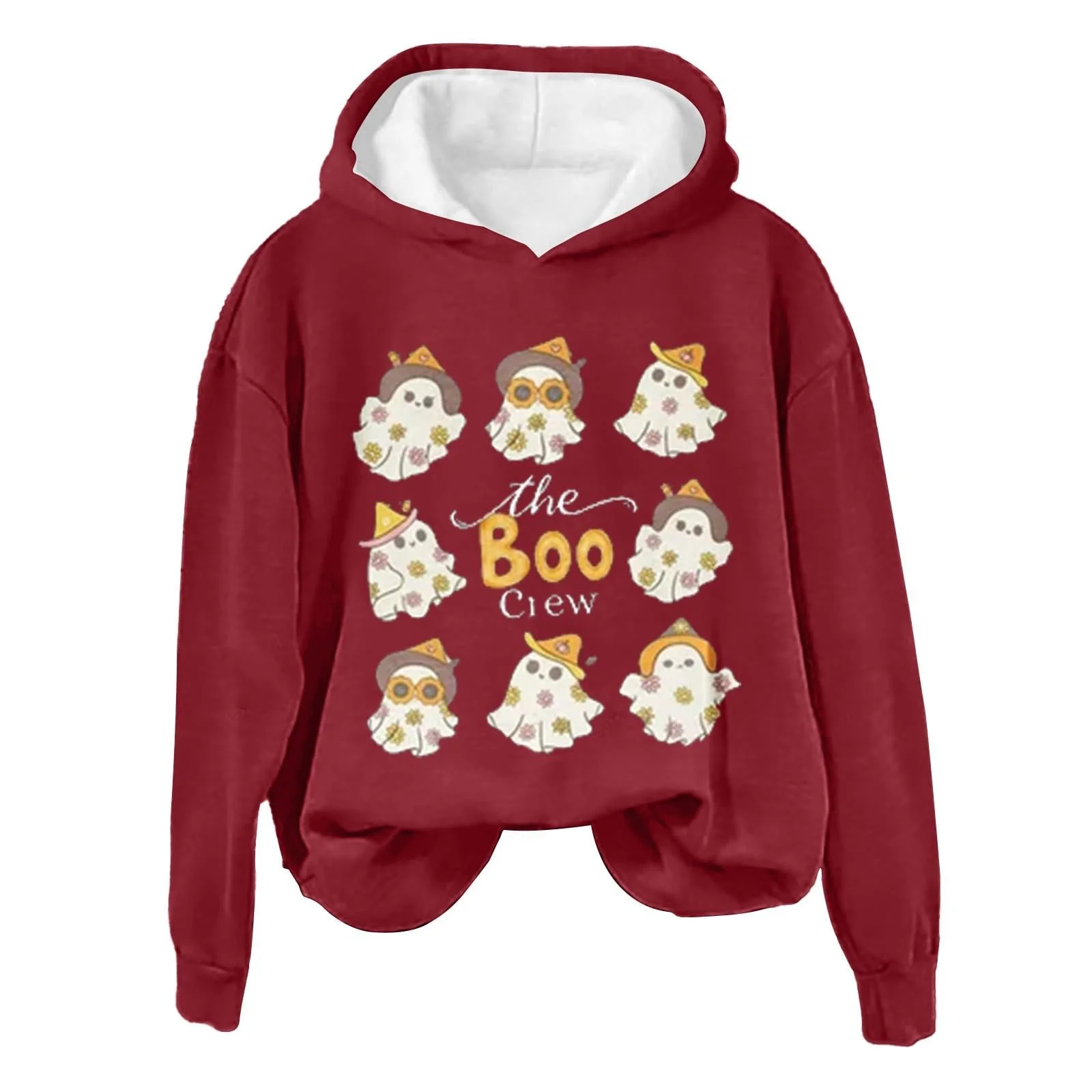 Женский свитшот Generisch Без капюшона Элегантный Базовый Свободный Рождественский Свитер в Семейном Стиле Полосатый Хэллоуин, фото №2