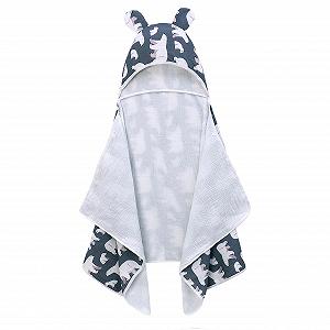 Полотенце для купания С капюшоном amo nenes 100% Хлопок Очень мягкое и впитывающее Большой размер 70 x 140 см Детские товары для купания для новорожденных, малышей, мальчиков и девочек - Фото 1
