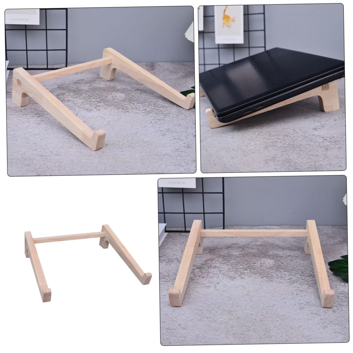 Подставка для ноутбука Деревянная Настольная для дома/офиса/путешествий, фото №5