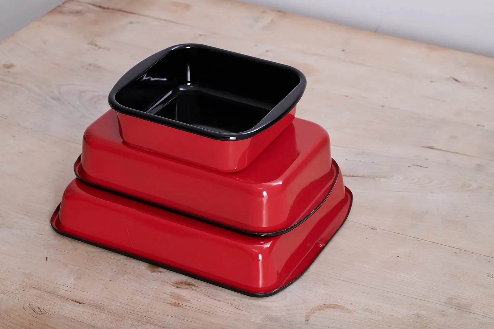 Форма для запекания Riess Classic Colour 0435-020 40x23,5x5,7 см Эмалированная Индукция Красный/Черный, фото №3