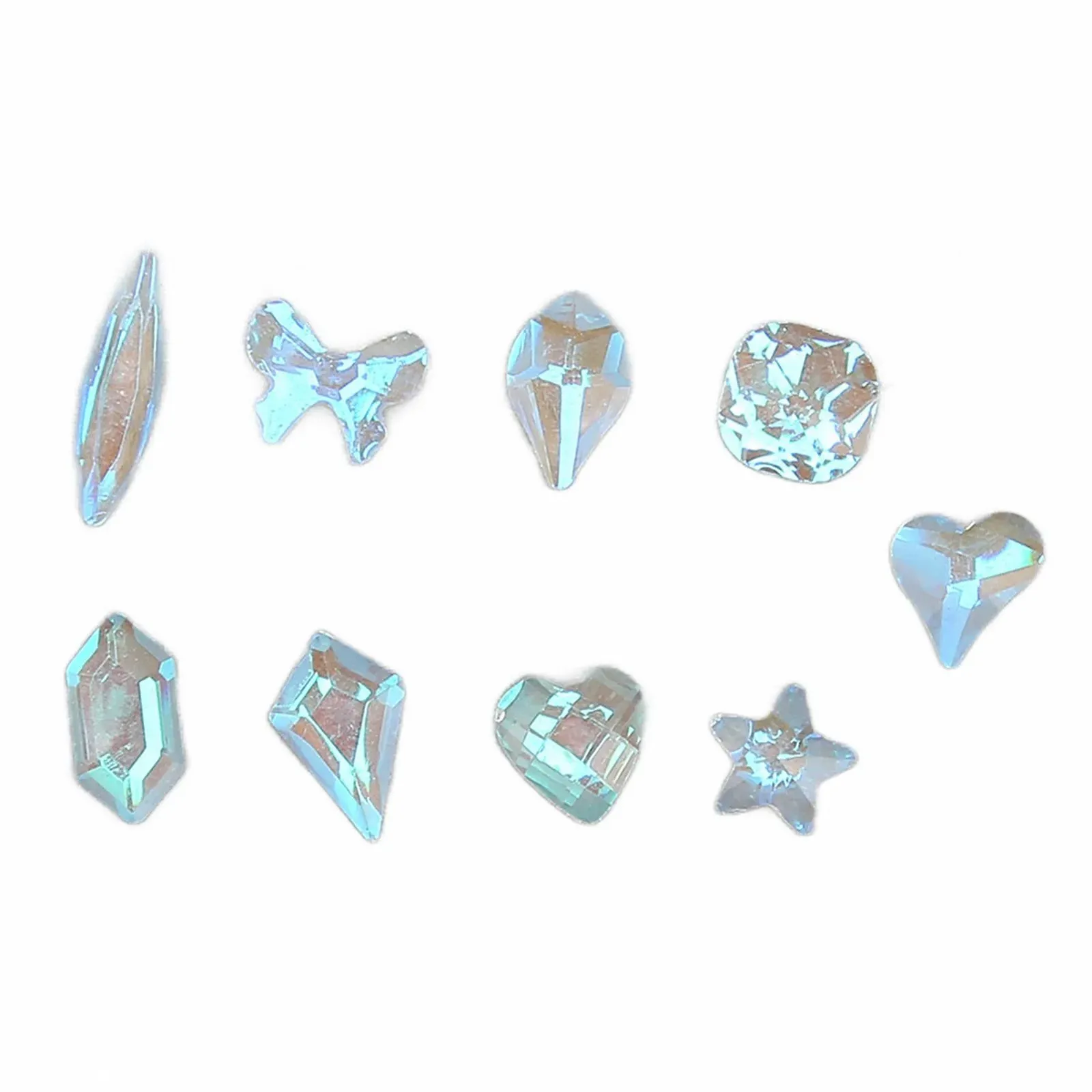 Стразы для ногтей ZPSHYD, набор 600 шт, разных размеров и форм, для DIY изделий, обуви, сумок, фото №8