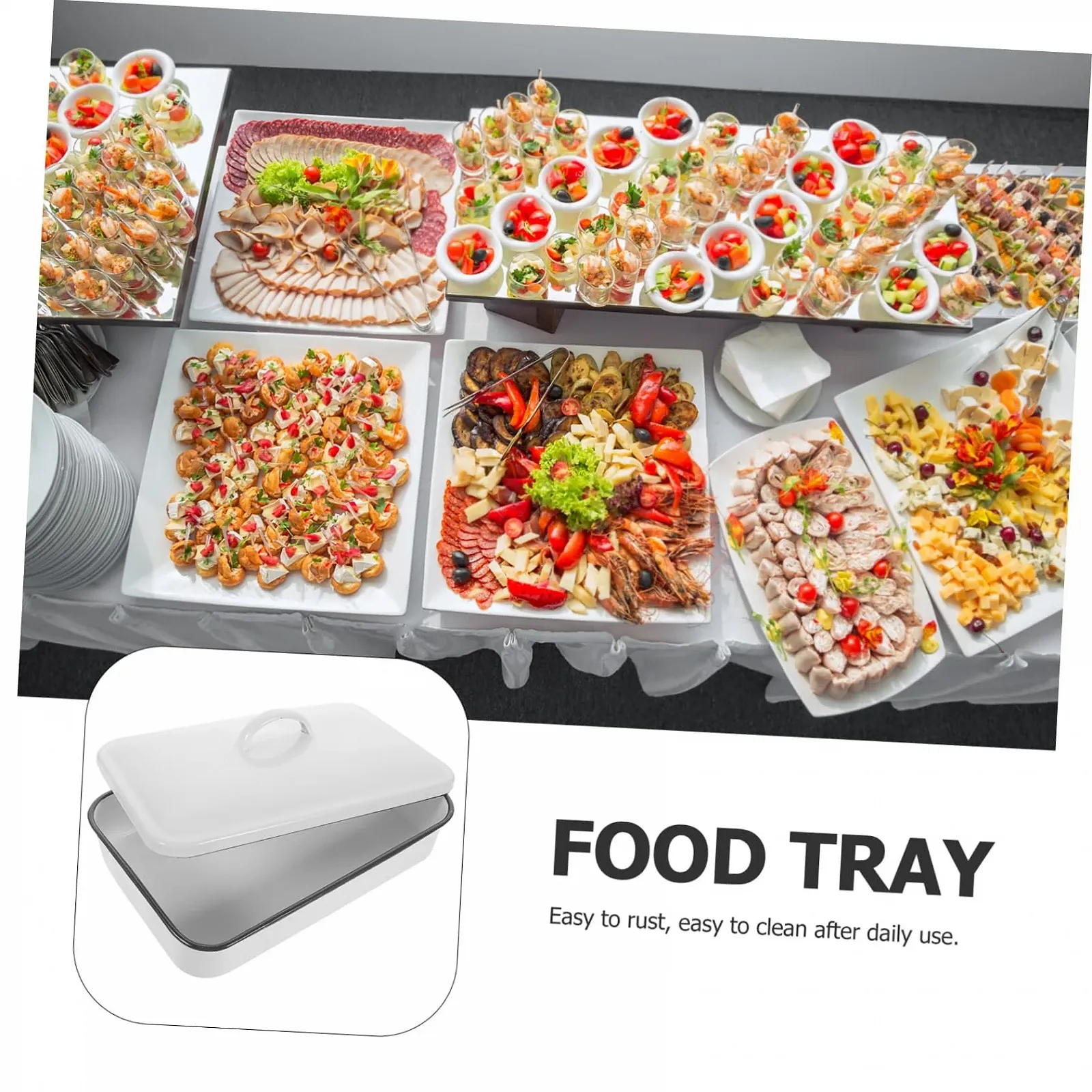 Форма для запекания Roti эмалированная с решеткой и крышкой белая, фото №9 Форма для запекания Roti эмалированная с решеткой и крышкой белая, фото №9