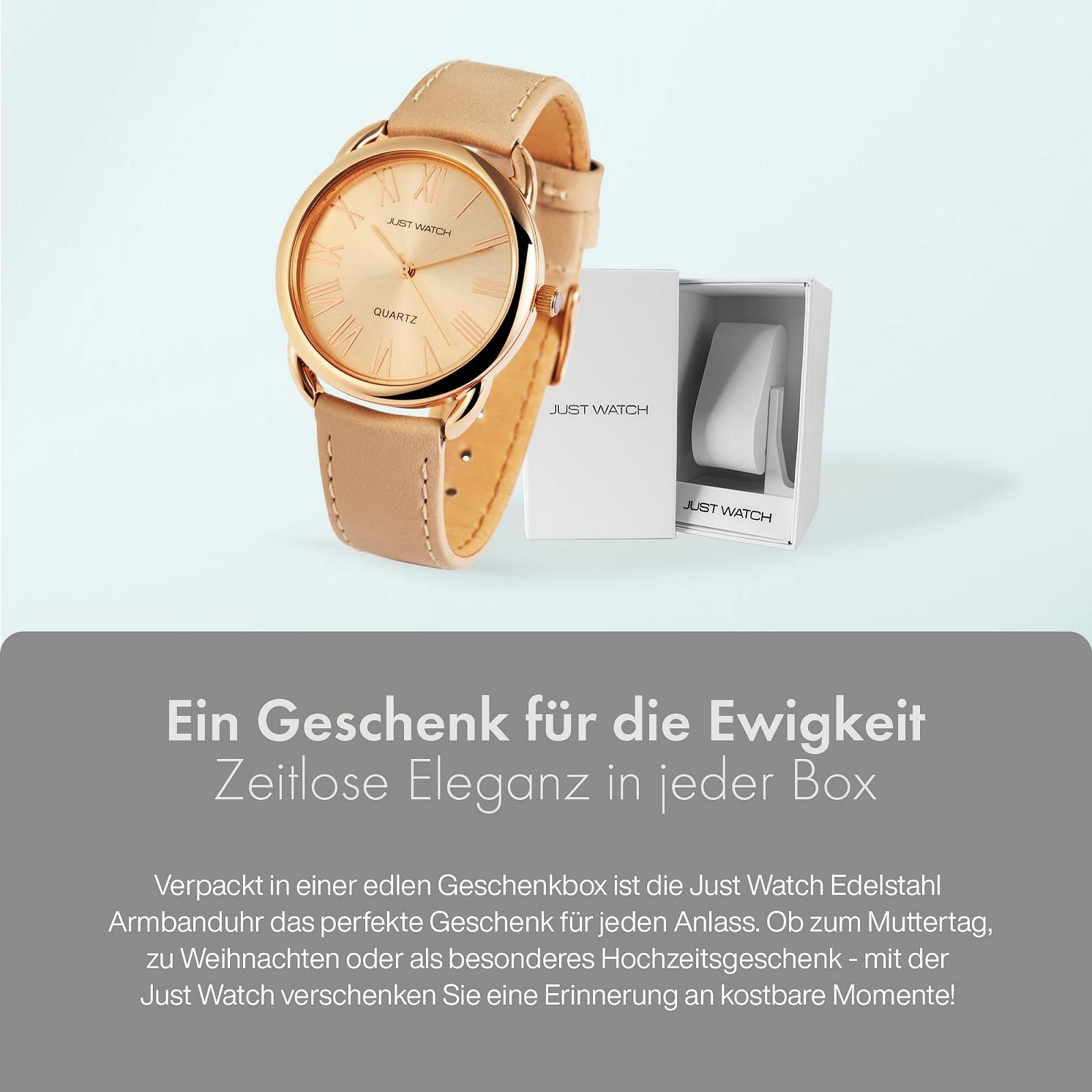 Жіночий годинник Just Watch Maisie JW10006, нержавіюча сталь, натуральна шкіра, класичний, аналоговий, фото №6 Жіночий годинник Just Watch Maisie JW10006, нержавіюча сталь, натуральна шкіра, класичний, аналоговий, фото №6