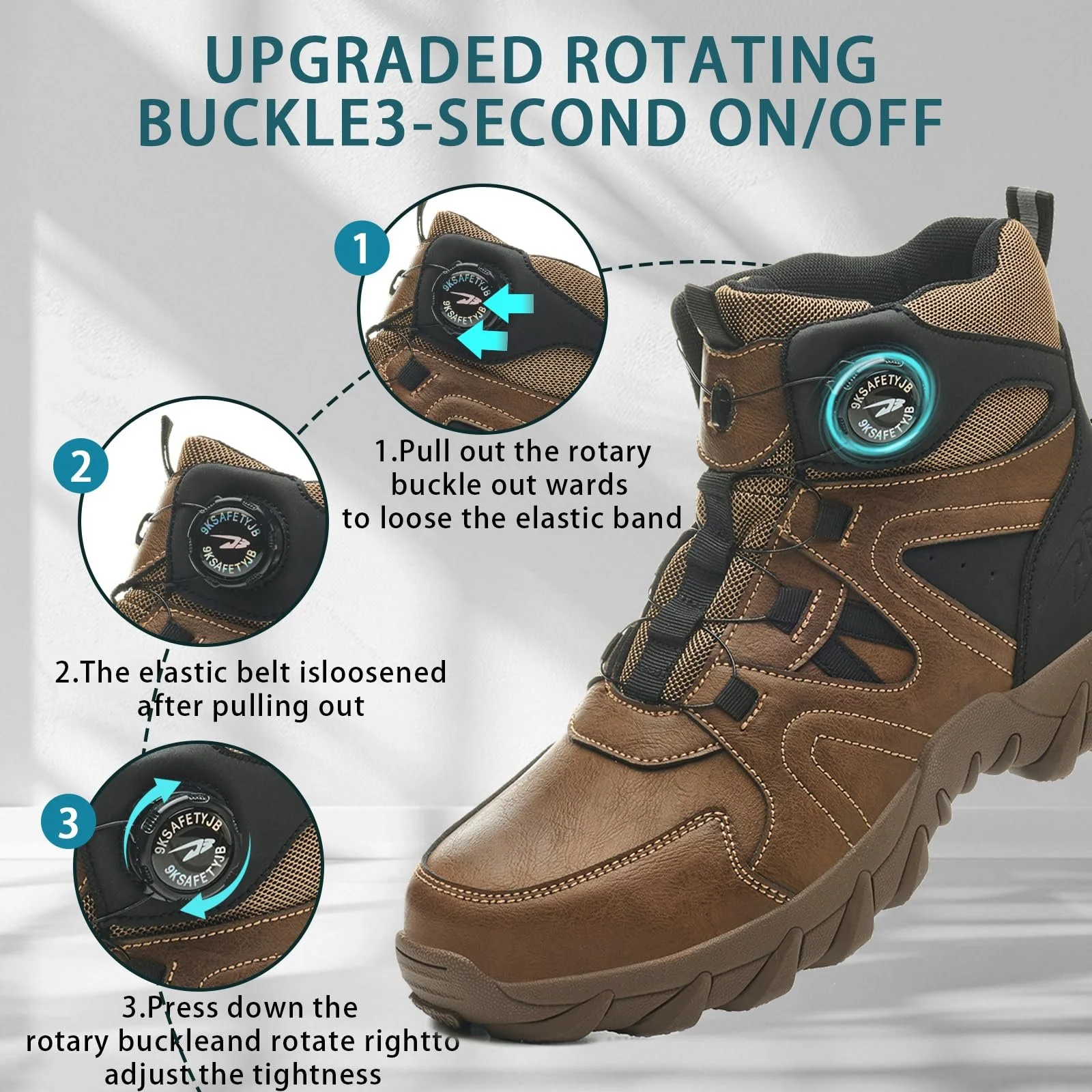 Мужские ботинки JAOOUU S3, фото №3