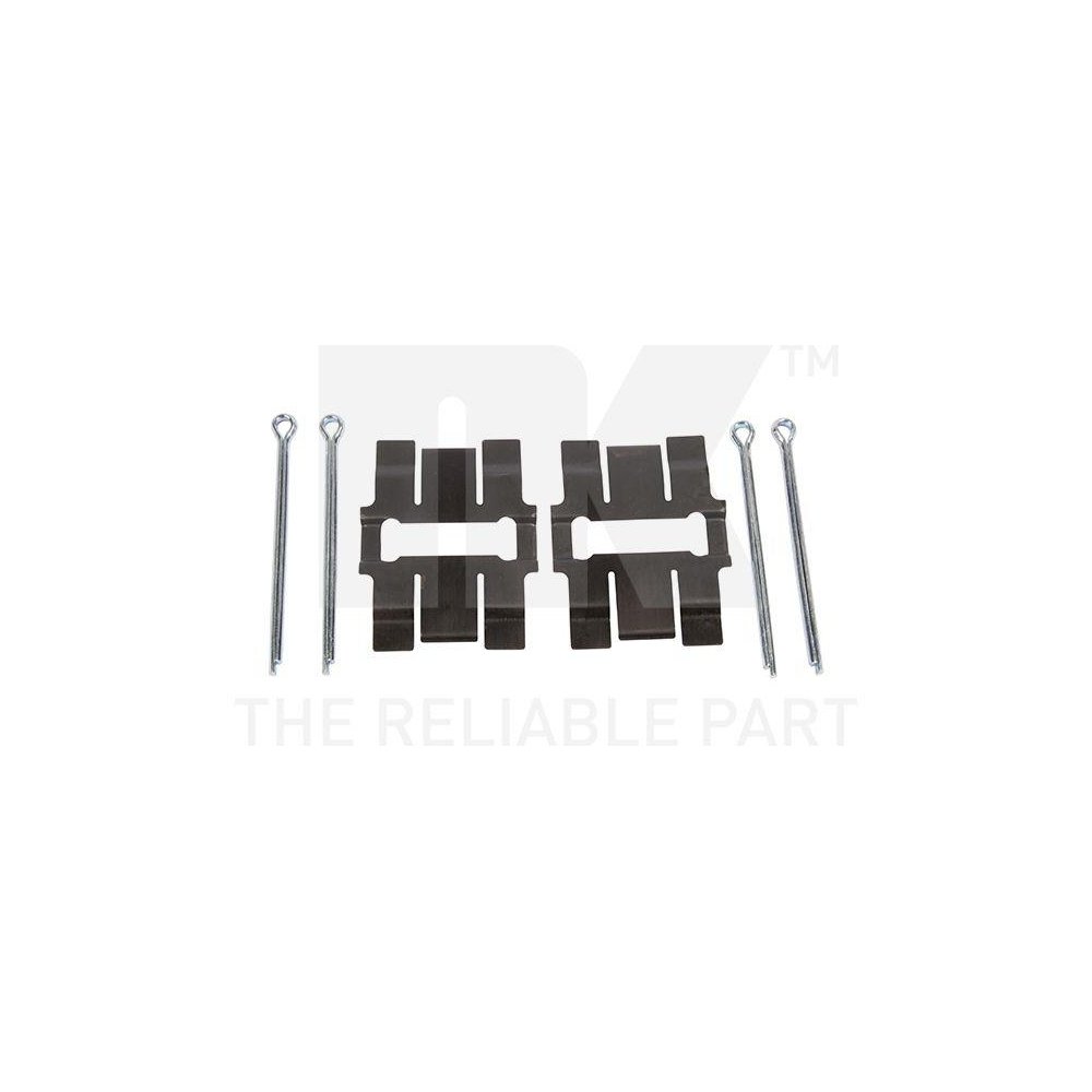 Комплект аксессуаров, тормозные колодки NK 79991001 передний мост, фото №1