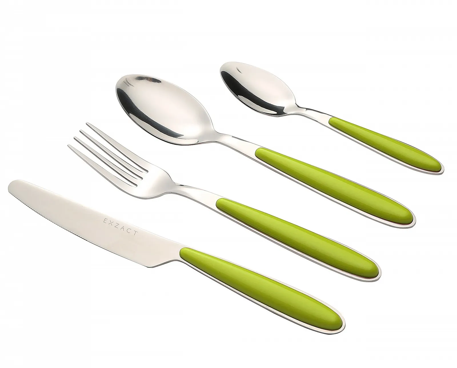 Набор столовых приборов Exzact EX07, 16 предметов, нержавеющая сталь, цветные ручки, фото №2 Набор столовых приборов Exzact EX07, 16 предметов, нержавеющая сталь, цветные ручки, фото №2