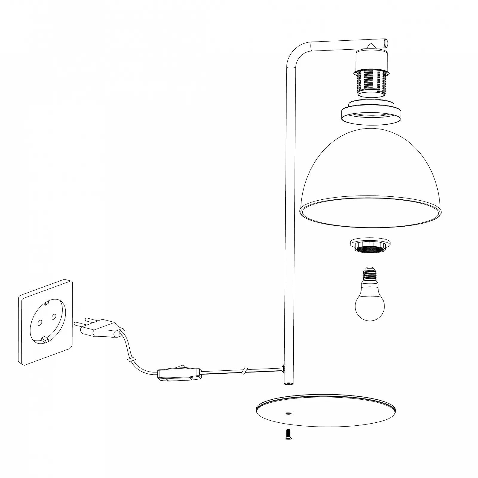 Настольная лампа EGLO Beleser из дымчатого стекла и металла черная E27, фото №6