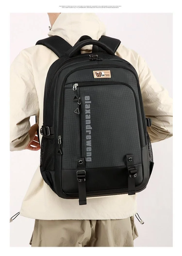Рюкзак для ноутбука 17 Inches Waterproof Padded Shoulder Straps Чорний, фото №3 Рюкзак для ноутбука 17 Inches Waterproof Padded Shoulder Straps Чорний, фото №3
