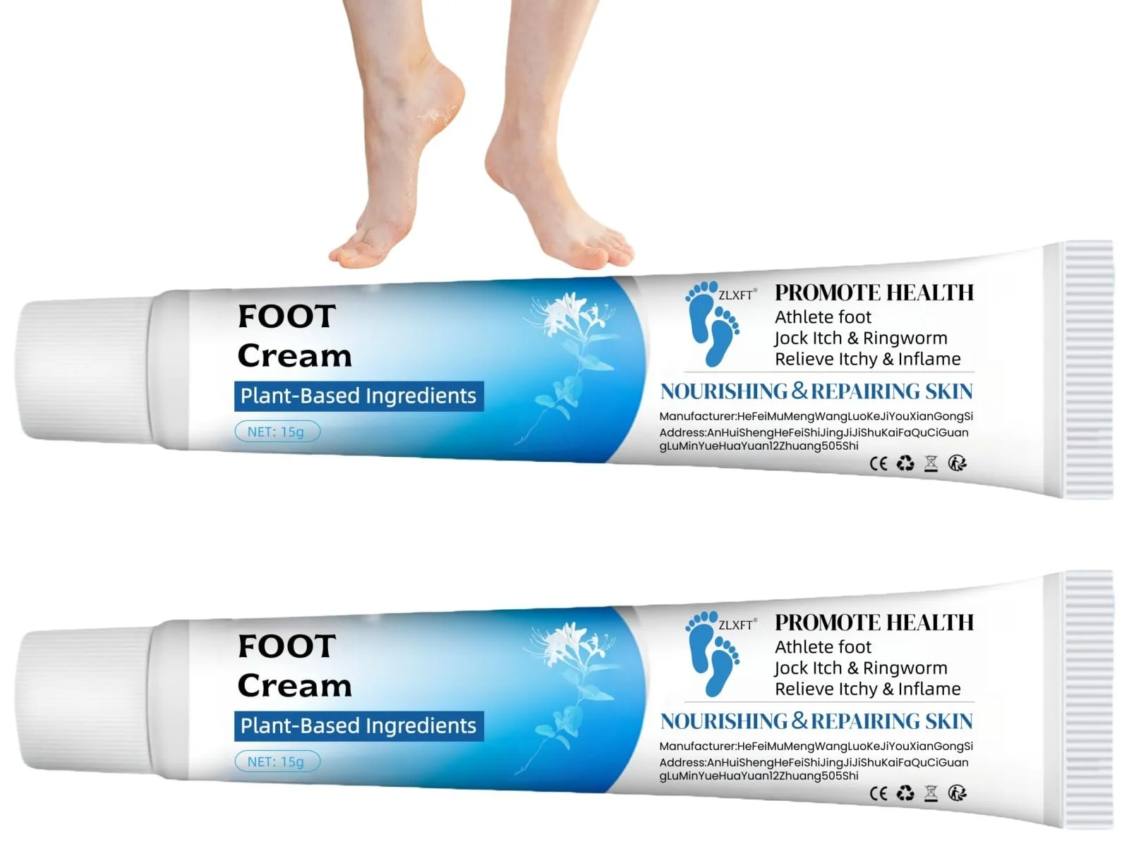 Гель від грибка стопи 2 шт. проти свербіння та неприємного запаху, фото №1