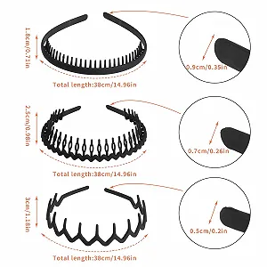 Нескользящий обруч на голову с волнистыми зубцами synthetic.ua - Фото 1