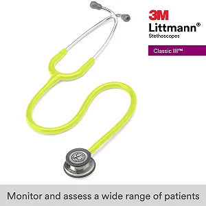 Стетоскоп 3M Littmann Classic III 69 см Желтый synthetic.ua - Фото 1