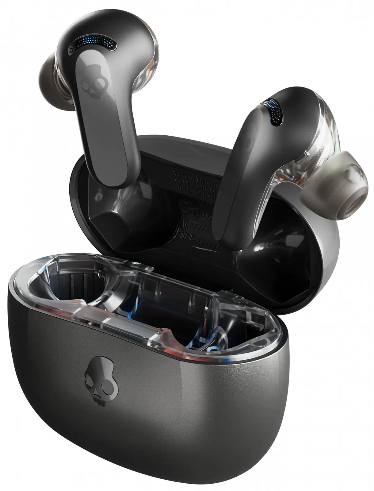 Бездротові навушники Skullcandy Rail ANC / Bluetooth 5.2 / Активне шумозаглушення / ANC / ENC / SBC, AAC / Вологозахист IPX4 / Швидка зарядка / До 38 годин роботи від кейсу / Чорні (S2IPW-P740), фото №1