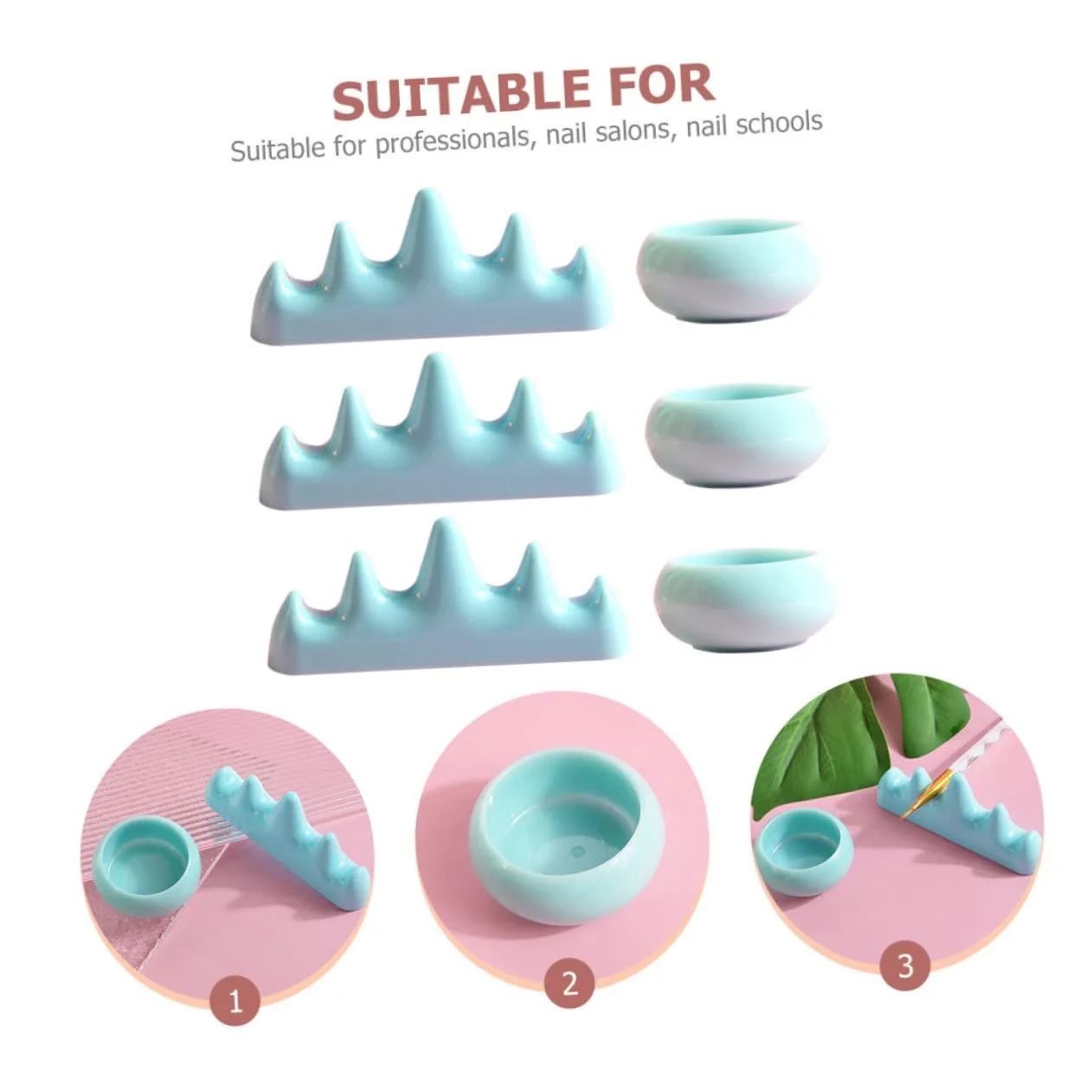 Держатель для маникюра Beaupretty для мытья и хранения кисточек, фото №3