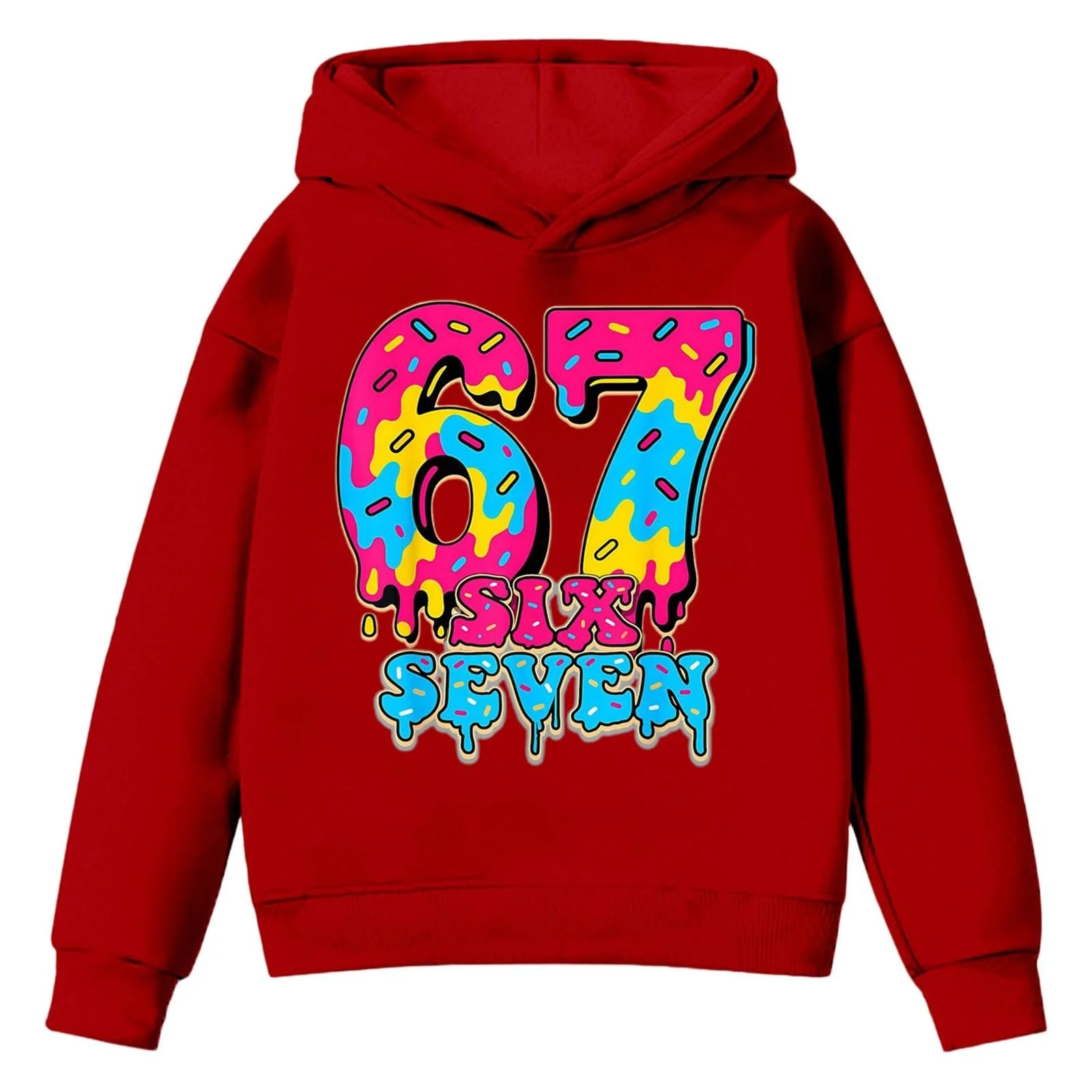 Детская толстовка для мальчиков, подростков, девочек, удобная толстовка с капюшоном, модная повседневная толстовка для девочек, зимняя милая EIS 67, дышащий пуловер с принтом, флисовая толстовка с капюшоном, рубашка с длинными рукавами, фото №5