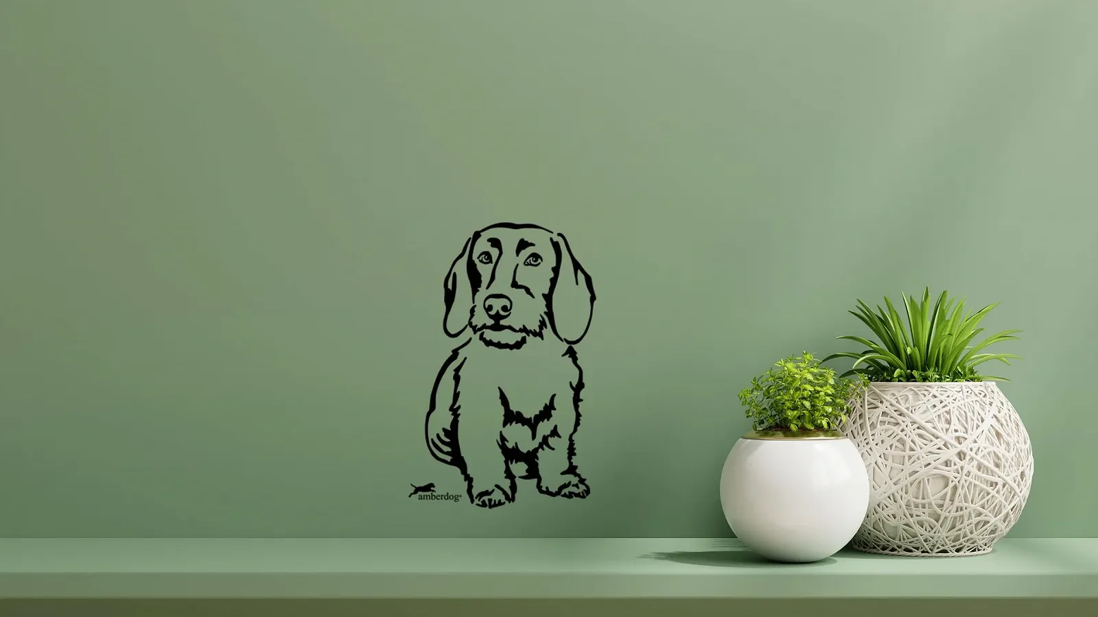 Наклейка на стіну T0121 Rauhaardackel Dachshund 30 x 20 см, фото №1 Наклейка на стіну T0121 Rauhaardackel Dachshund 30 x 20 см, фото №1