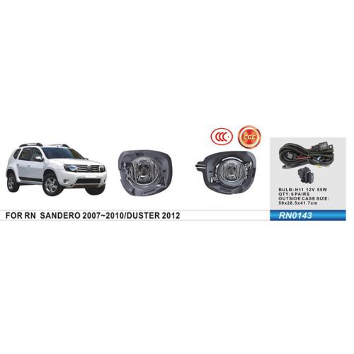 Фары доп модель Renault Duster 2010-15/Sandero 2007-10/RN-0143/H11-12V55W/эл.проводка (RN-0143), фото №1 Фары доп модель Renault Duster 2010-15/Sandero 2007-10/RN-0143/H11-12V55W/эл.проводка (RN-0143), фото №1
